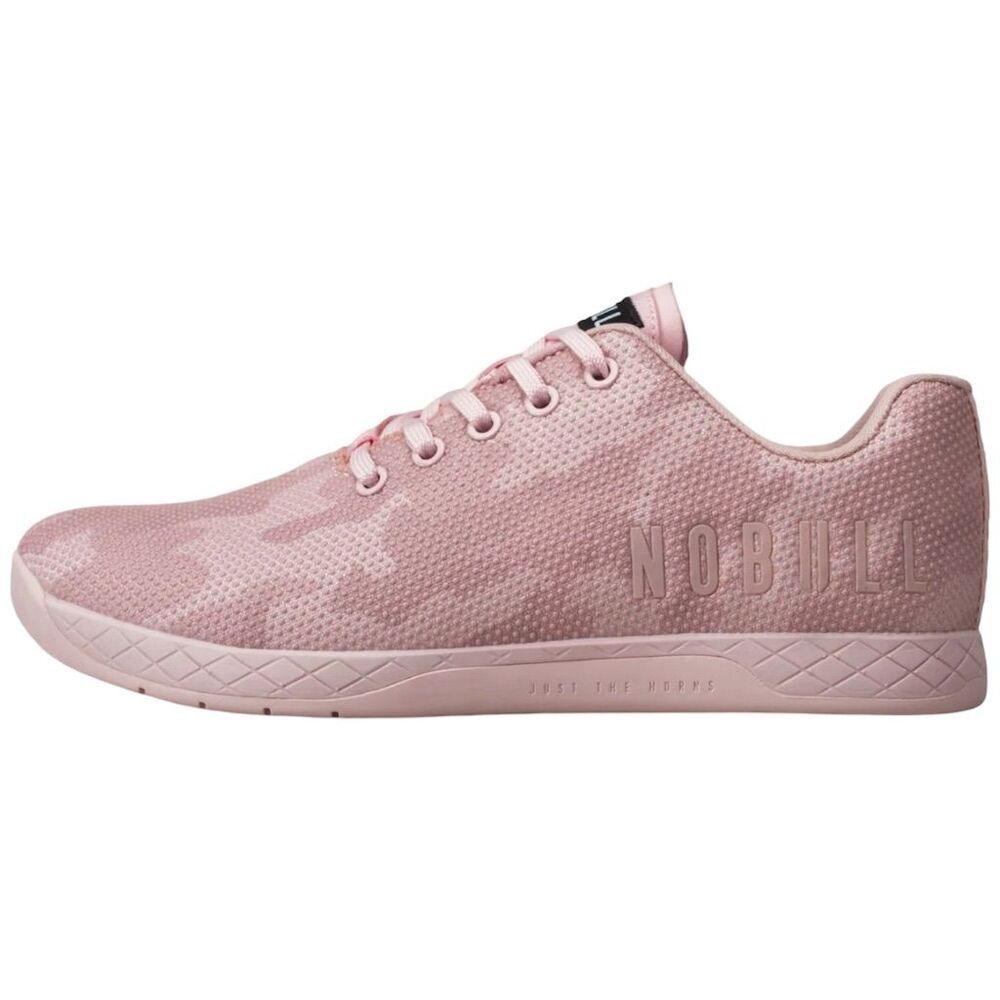 NOBULL Women's Pink Camo Sneakers Trainers womens Size 8.5